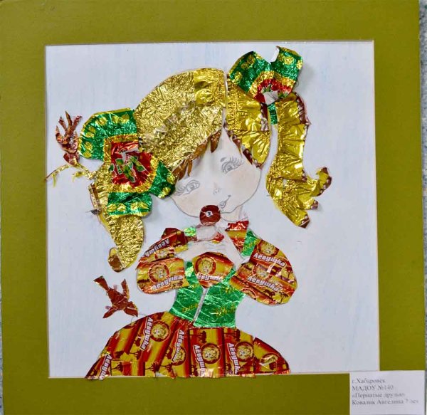 Панно из фантиков