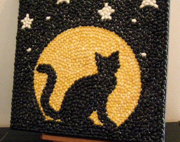 Панно из крупы