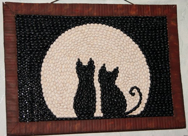 Панно из зерен и круп