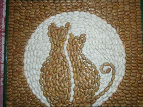 Поделки из крупы и семян