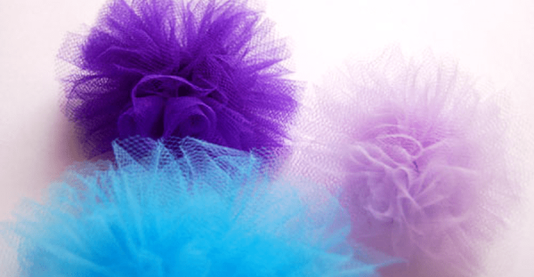 Цветок из фатина на голову