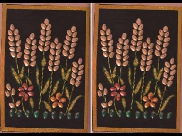 Панно из скорлупы фисташек