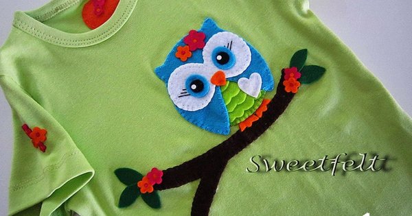 Аппликация из фетра на детскую одежду