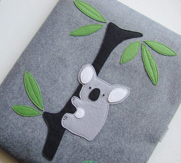 Чехлы из фетра с аппликацией