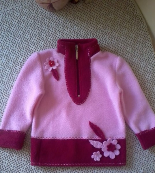 Пошив кофты из флиса