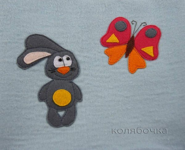 Аппликация из фетра для детей