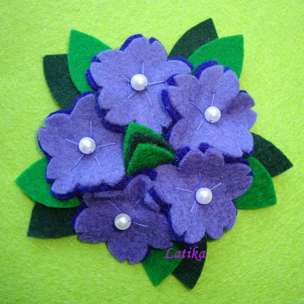 Цветы из фетра