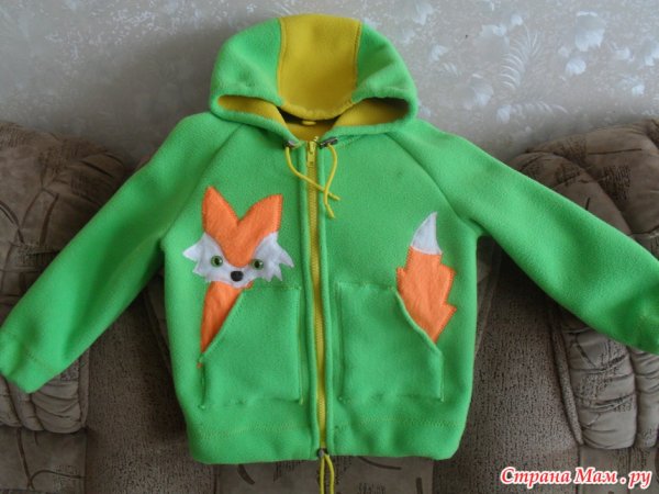 Толстовка из флиса детская