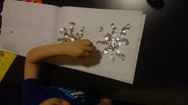 Аппликация фольгой