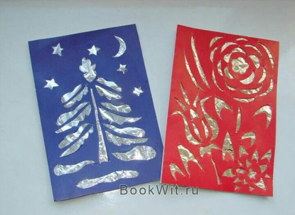 Аппликация из фольги