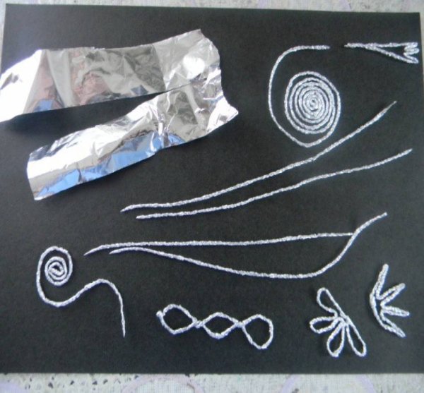 Аппликация из фольги