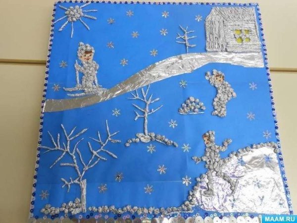 Аппликация из фольги