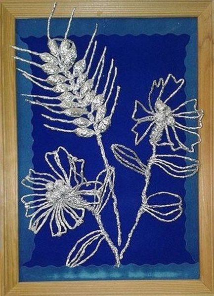 Цветы из пищевой фольги