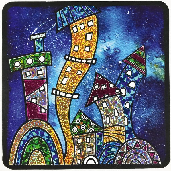 Аппликация из фольги