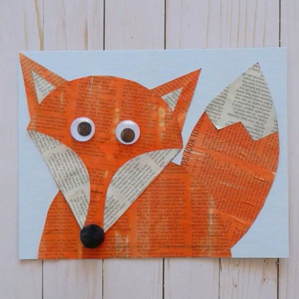 Газетная аппликация