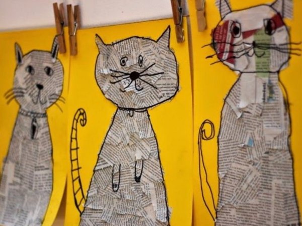 Поделка кошка