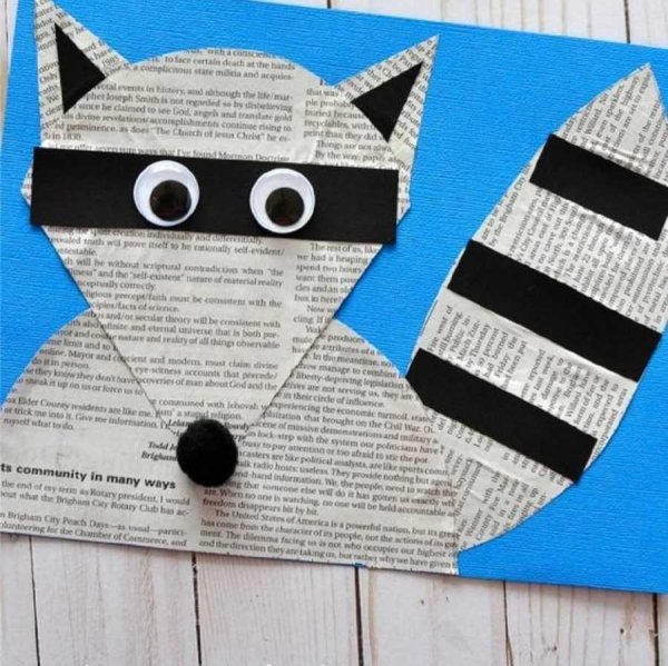 Поделки из газеты для детей