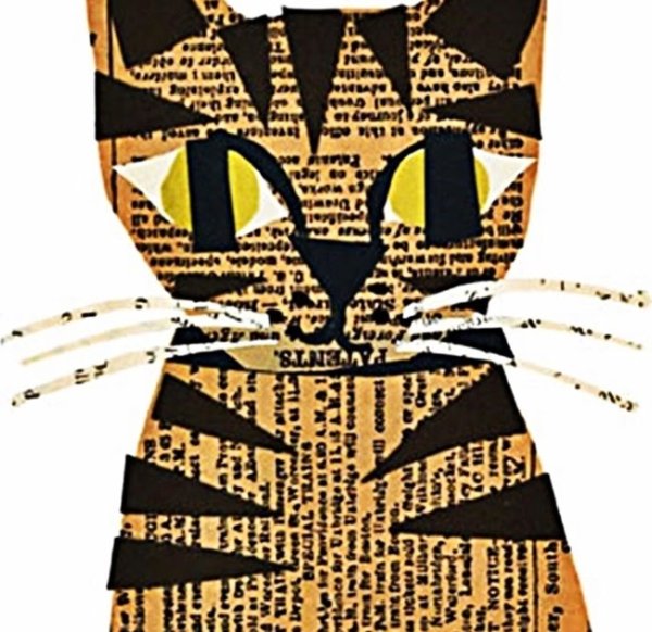 Аппликация из газет