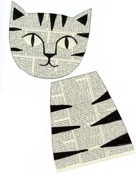 Кот из газеты