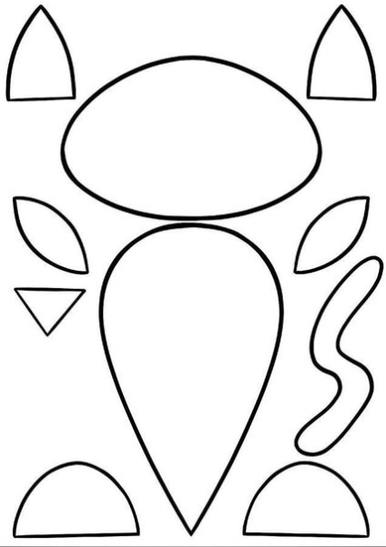 Аппликация котенок