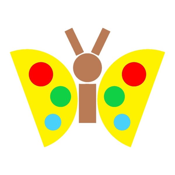 Аппликация из геометрических фигур для детей