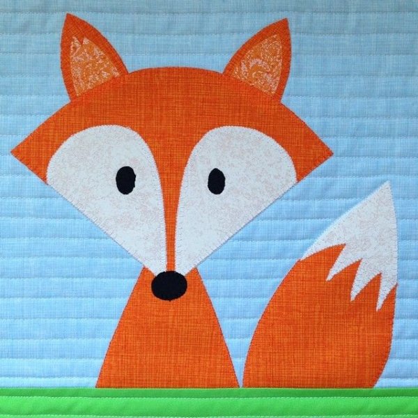 Аппликация Лисичка из бумаги
