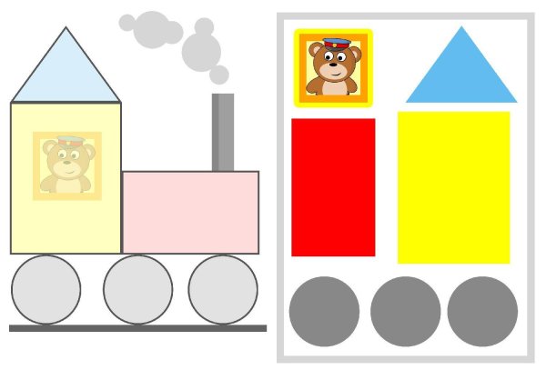 Сюжетная аппликация из геометрических фигур