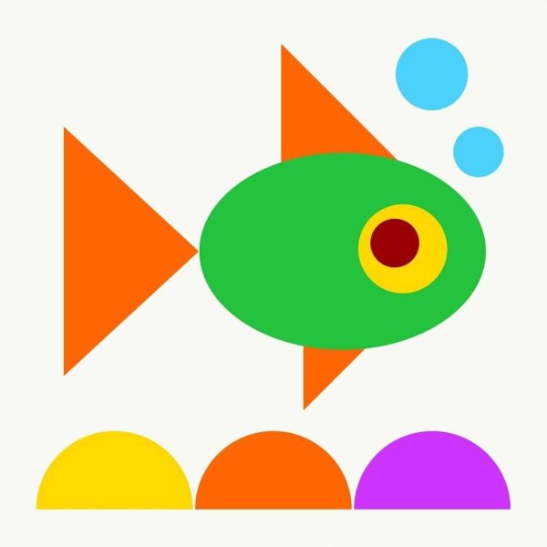 Опликацияиз геометрических фигур