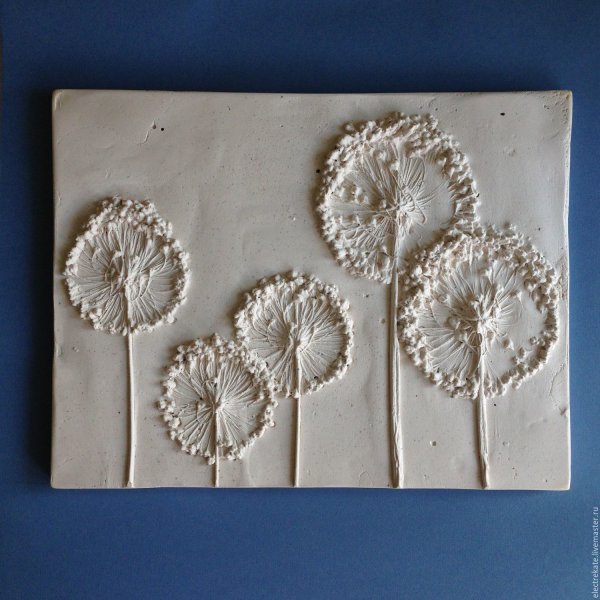 Объемное панно на стену из гипса