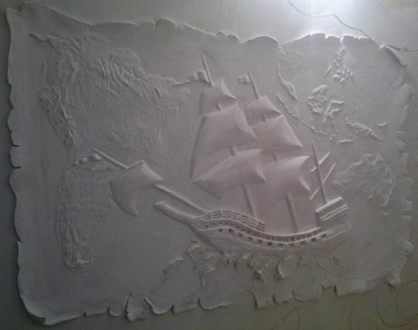 Барельеф из шпатлевки
