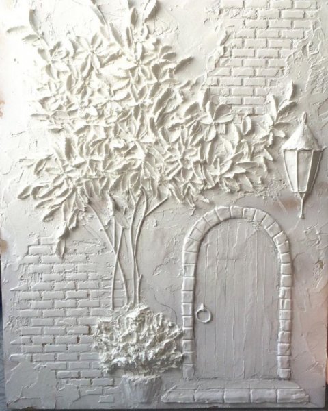 Панно из шпаклевки на стену