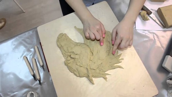 Барельеф пластилин