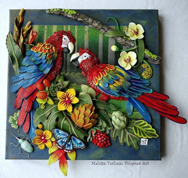 Полимерная глина панно