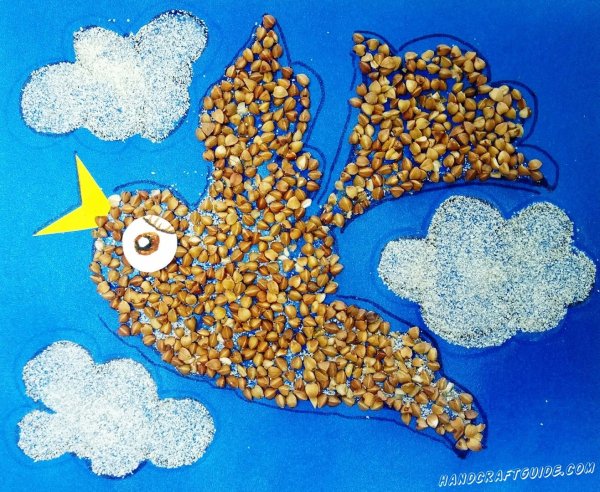 Аппликация крупами