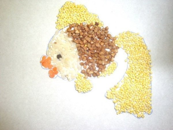 Поделки из пшена