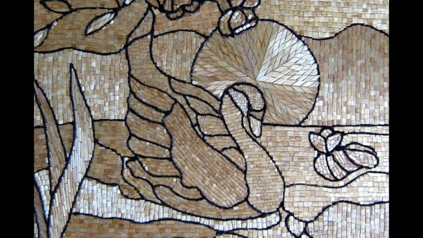 Панно мозаика из природных материалов