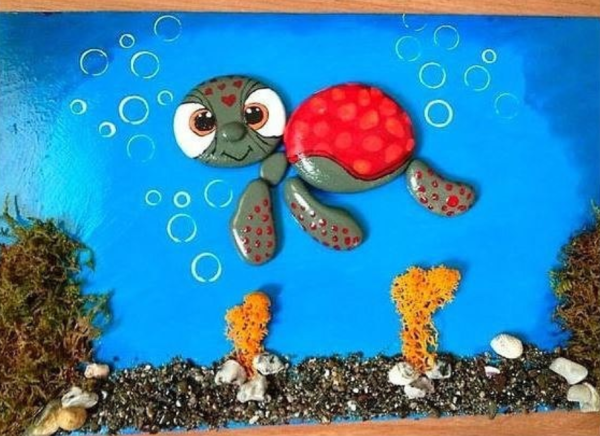 Поделки из камушков для детей