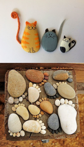 Поделки из камушков