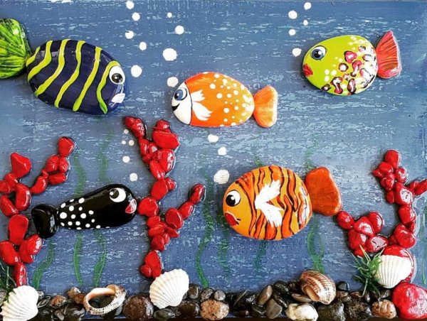 Поделки из морских камней