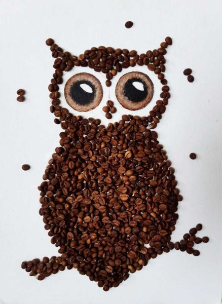 Совята из кофейных зерен
