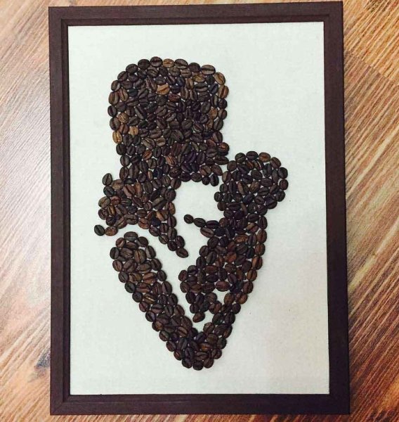 Картины из кофейных зерен своими руками