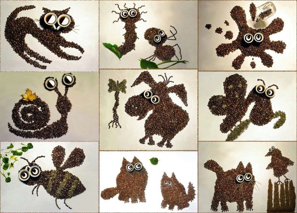 Поделки из кофейных зёрен