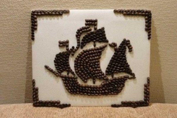 Панно из кофе