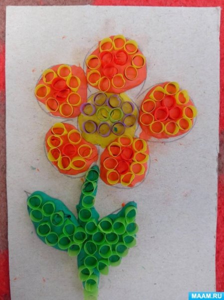 Мозаика из коктейльных трубочек