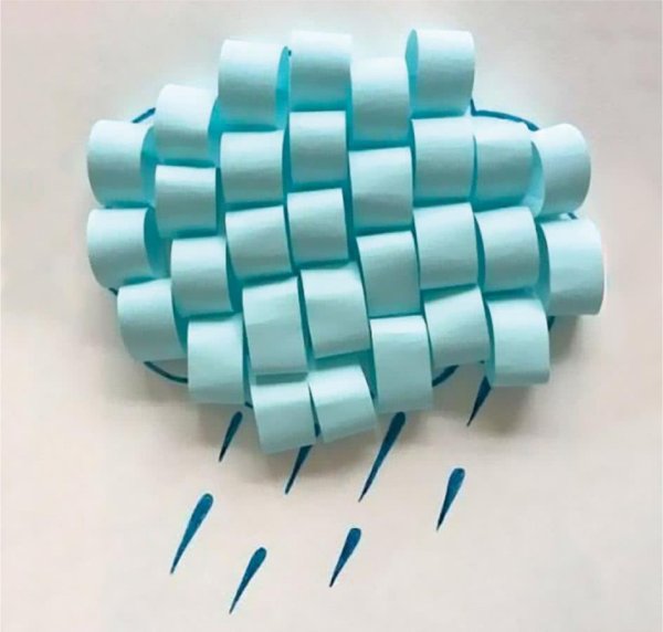 Подделка из бумажных полос