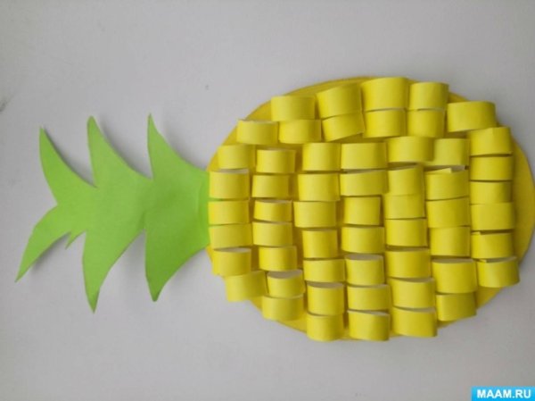 Объемная аппликация ананас