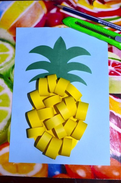Потделка из бумаги анонас