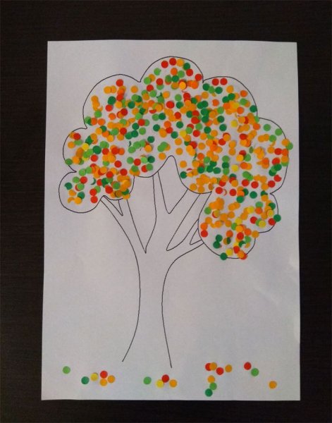 Аппликация дерево