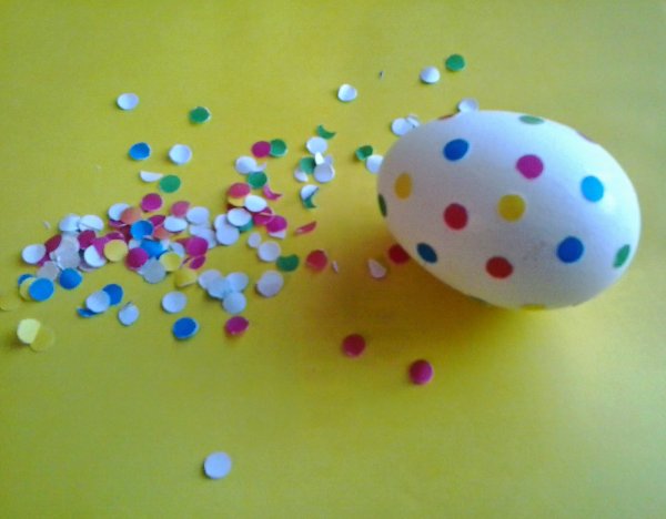 Поделки из конфетти