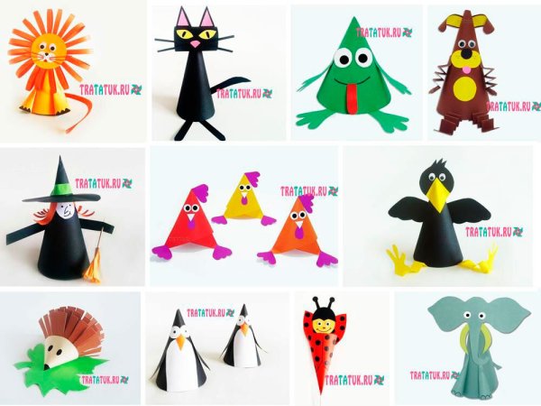 Игрушки на основе конуса